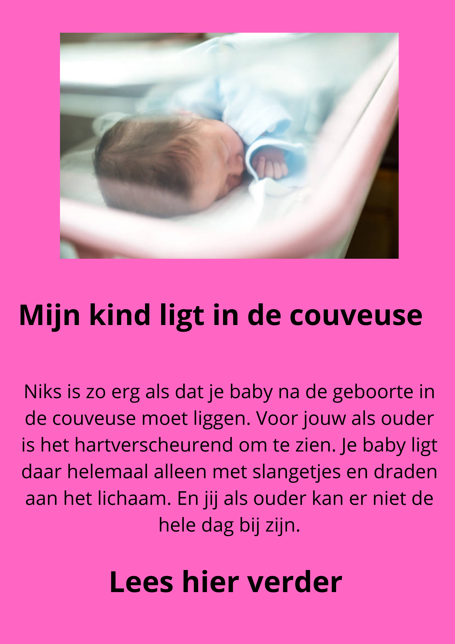 blog mijn kind ligt in de couveuse